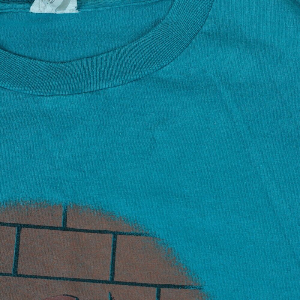 Vtg 90s 1995 TAZ T-Shirt L? Looney Tunes Basketball Space‎ Jam Single Stitch - Picture 9 of 12